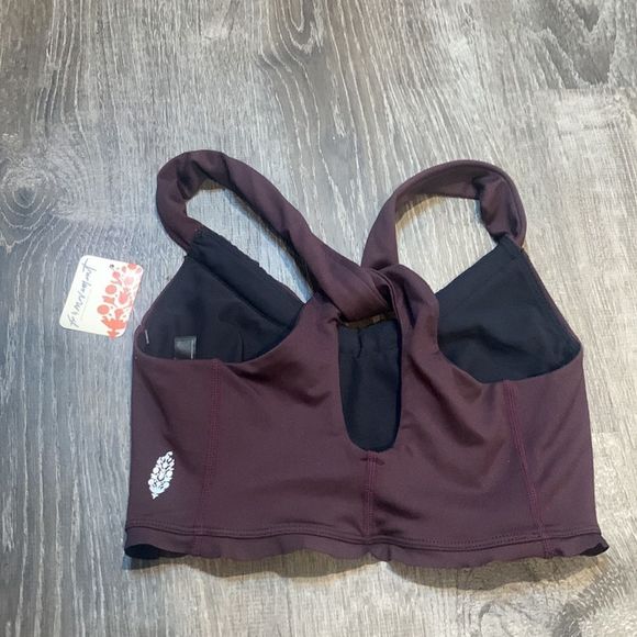 Free people down the line bra in black raisin - Picture 6 of 10